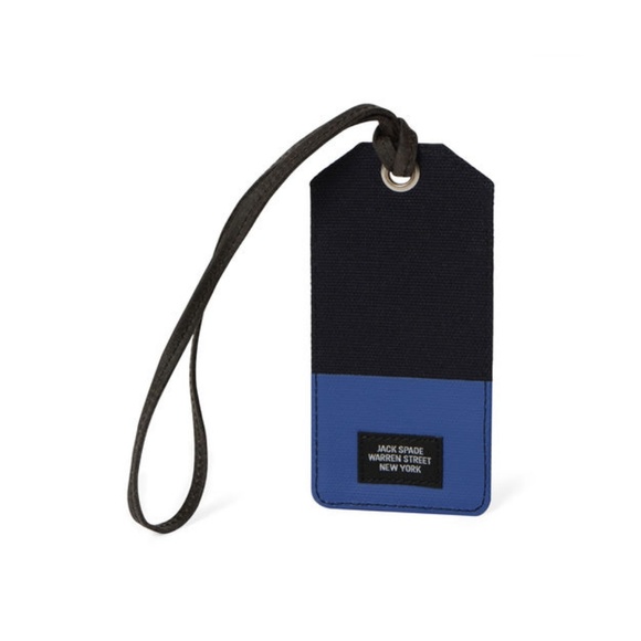 jack spade dipped luggage tag industrial canvas - Picture 2 of 8